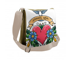 Eternal Love Flora Heart Messenger Bag