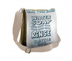 Water Soap Scrub Messenger Bag