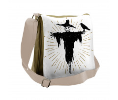 Halloween and Crow Messenger Bag