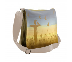 Wheat Field Landscape Messenger Bag