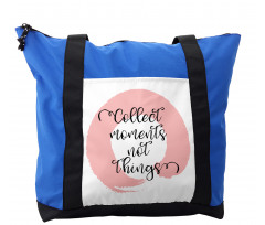 Bold Streak with Typography Shoulder Bag