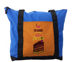 Doodle Stay Safe Eat Cake Shoulder Bag