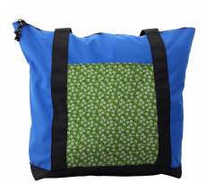 Overview of Flowers Leaves Shoulder Bag