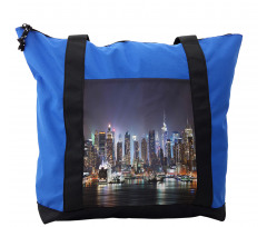Manhattan Skyline at Night Shoulder Bag
