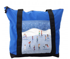 People on the Ice Rink Shoulder Bag