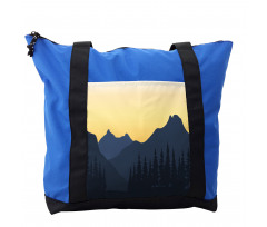 Mountainous Landscape Scene Shoulder Bag