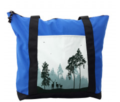 Forest Silhouette Art Shoulder Bag