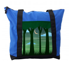 Dreamy Forest at Night Shoulder Bag