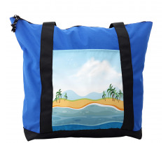 Ocean Palms Panorama Shoulder Bag