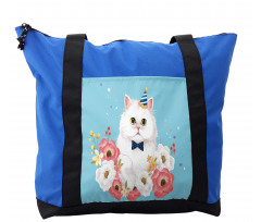 Graphical Fluffy Kitten Party Shoulder Bag