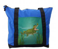 Cartoon in a Lake Shoulder Bag