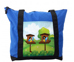 Winged Animals Nest Shoulder Bag