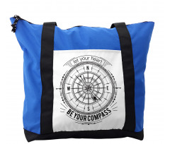 Monochrome Compass Shoulder Bag