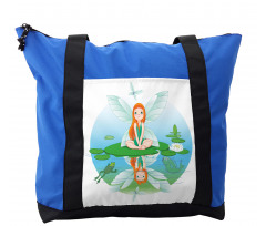 Fairy on Water Lily Leaf Shoulder Bag