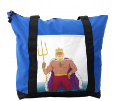 King of the Ocean Drawing Shoulder Bag