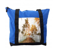 Sunbeams Hitting an Island Shoulder Bag