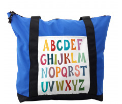 Basic Colorful Letters Shoulder Bag