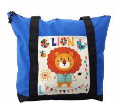 Cartoon Letters Lion for L Shoulder Bag