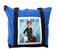 Businesswoman at Office Shoulder Bag