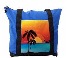 Sunset Trees and an Ocean Shoulder Bag