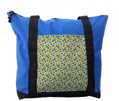 Sour Fruit and Leaves Pattern Shoulder Bag