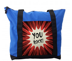 Comic Text Bubble Graphic Shoulder Bag