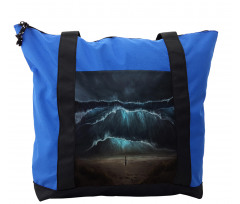 Gothic Wave Alone Woman Shoulder Bag