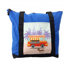 Street Food Van Dog Shoulder Bag