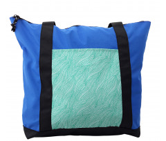 Abstract Doodle Leaves Shoulder Bag