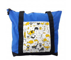 Childish Funny Animals Shoulder Bag