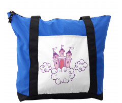 Dreamy Fortress Clouds Art Shoulder Bag