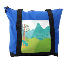 Dotted Mountains Shoulder Bag