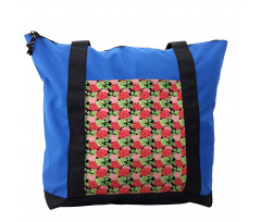 Victorian Flowers Leaves Shoulder Bag