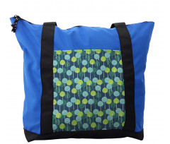 Abstract Round Motif Graphic Shoulder Bag