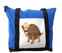 Single Happy Turtle Design Shoulder Bag