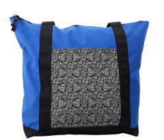 Monochrome Triskelion Art Shoulder Bag