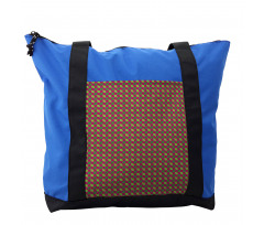 Retro Geometric Items Shoulder Bag