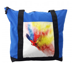 Parrot with Feathers Shoulder Bag
