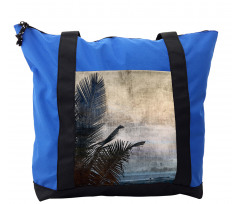 Grunge Palm Trees Art Shoulder Bag