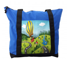 Cartoon Style Sky Shoulder Bag