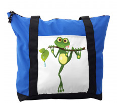 Frog on Branch Jungle Shoulder Bag