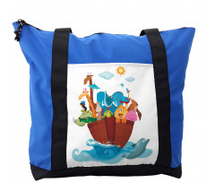 Old Ark with Animals Shoulder Bag