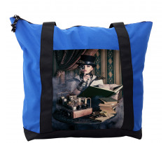 Steampunk Woman Vintage Shoulder Bag