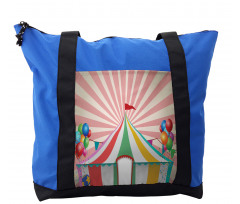 Vintage Circus Balloons Shoulder Bag
