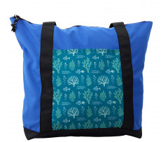 Algae Bubbles Waves Shoulder Bag