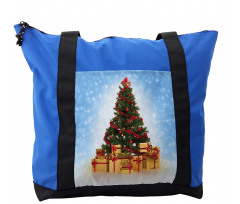 Fir Tree Snowy Weather Shoulder Bag
