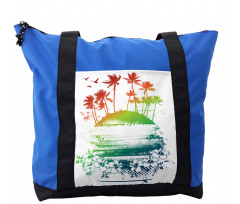Grunge Summer Scenery Shoulder Bag