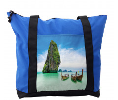 Rock in the Sea Coast Shoulder Bag