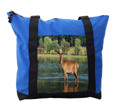 Mountain Animal in Water Shoulder Bag