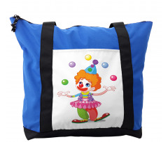 Funny Cartoon Clown Juggling Shoulder Bag